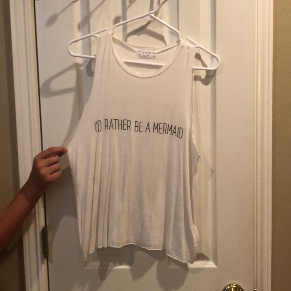 white tank top